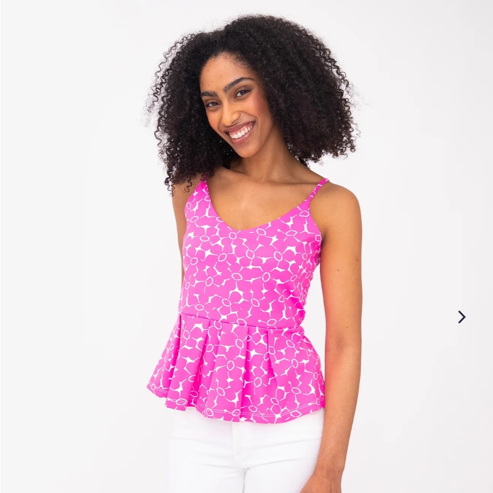 Mahi Gold L Large Sophie Tank Top Chathan Cloth - Baha in Pink New